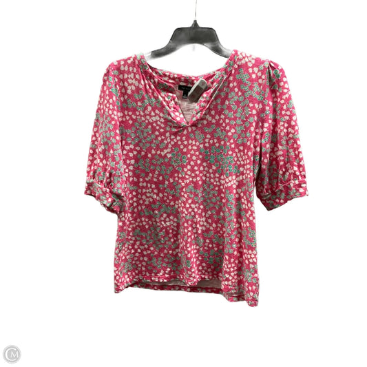 Top Long Sleeve By Talbots In Pink, Size: M