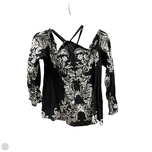 Top Long Sleeve By International Concepts In Black, Size: Mp