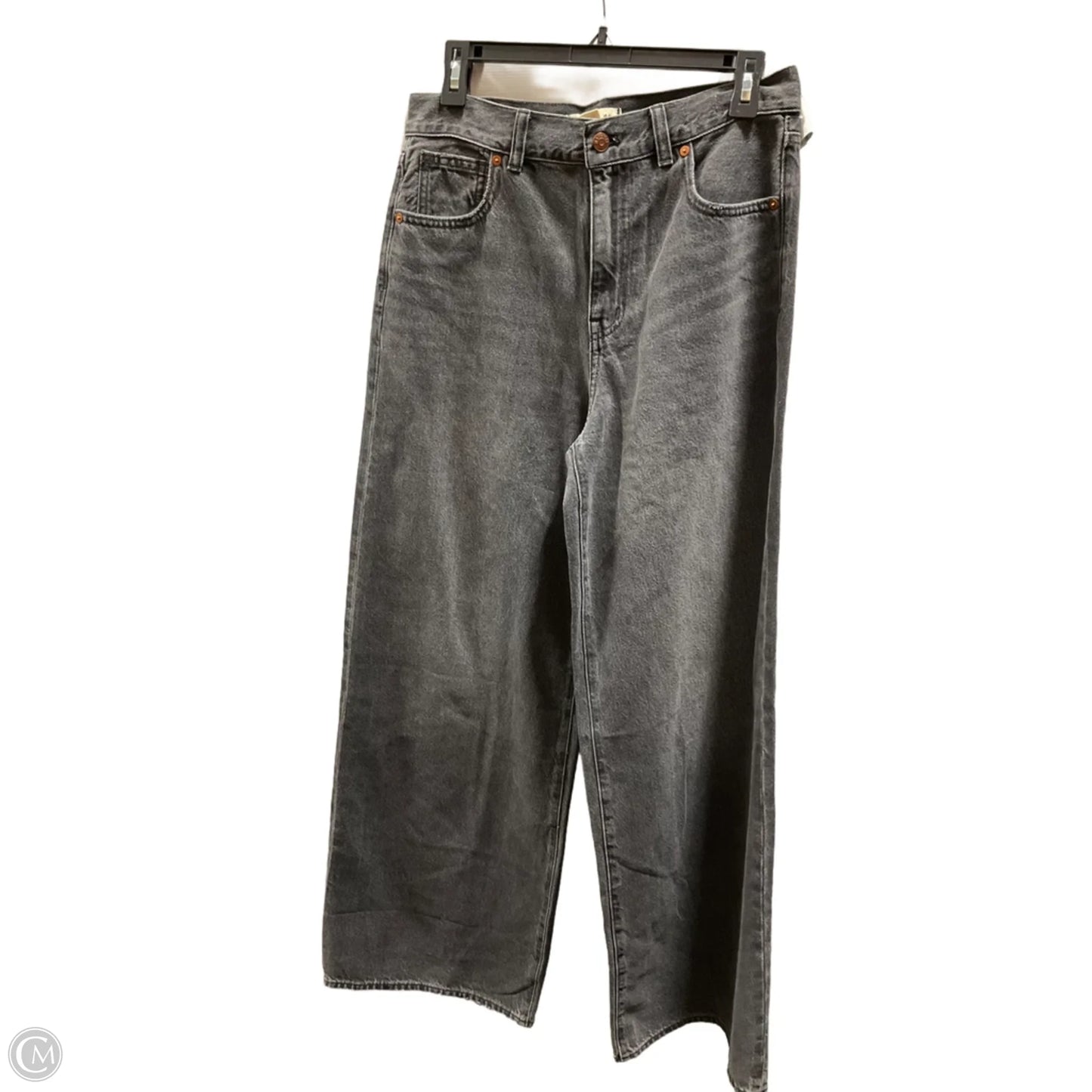 Jeans Wide Leg By Madewell In Grey, Size: 4