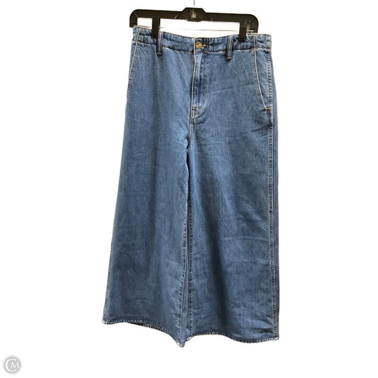 Jeans Wide Leg By Madewell In Blue, Size: 4
