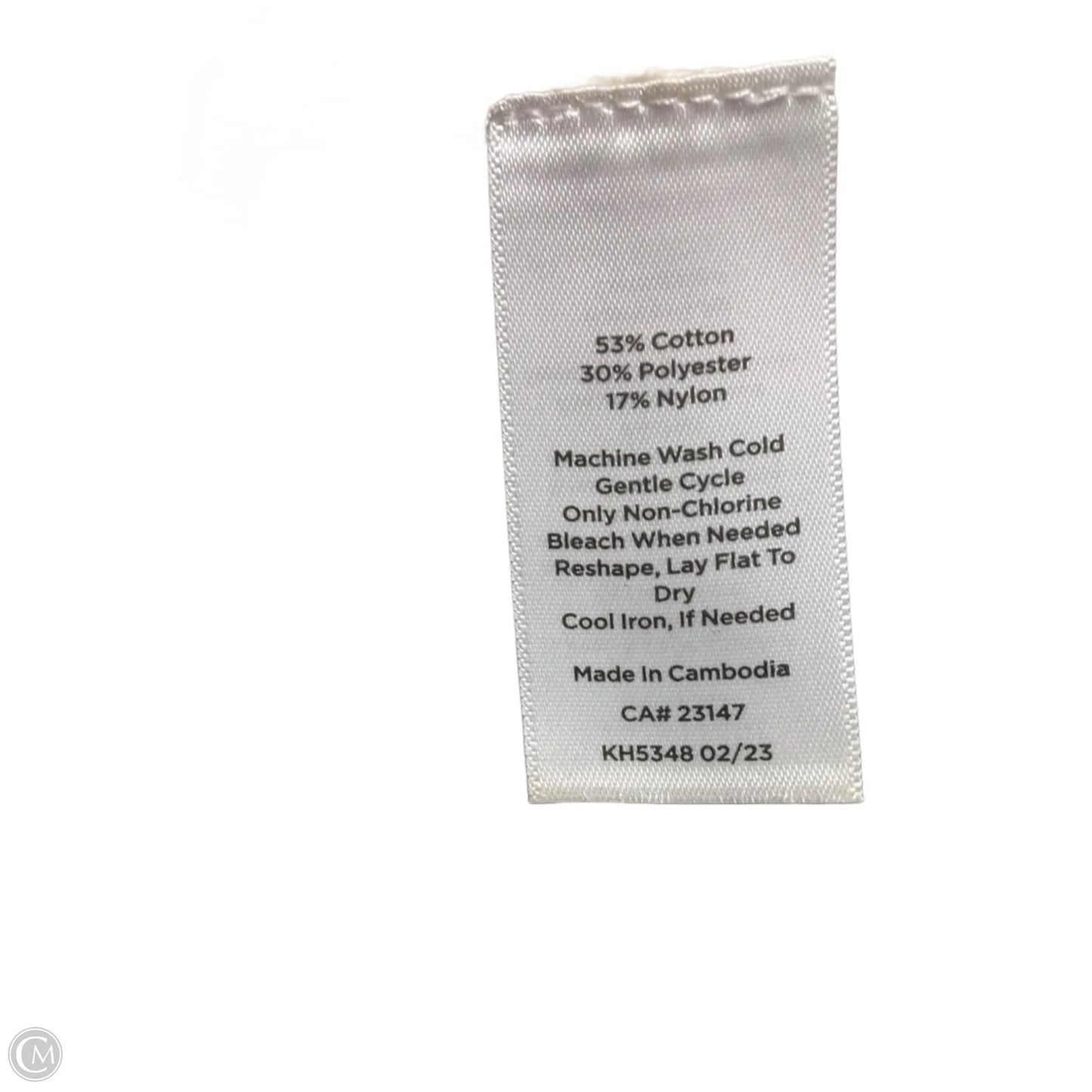 Top Sleeveless By Talbots In White, Size: S