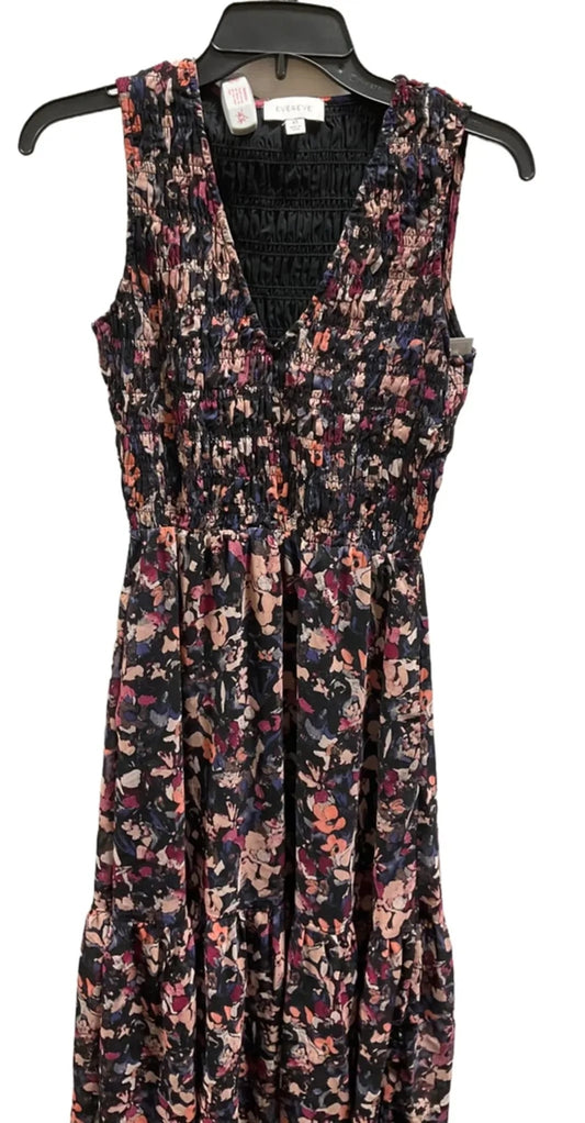 Dress Party Long By Evereve In Floral Print, Size: Xs