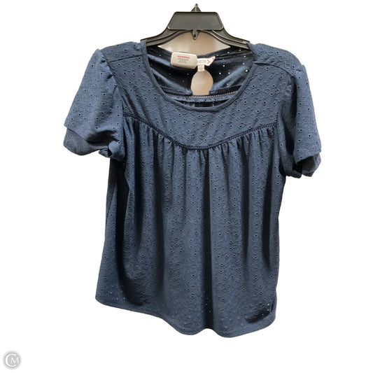 Top Short Sleeve By Nanette By Nanette Lepore In Navy, Size: S