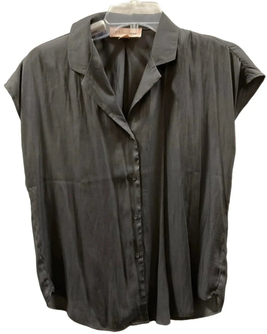 Top Sleeveless By Philosophy In Black, Size: Sp