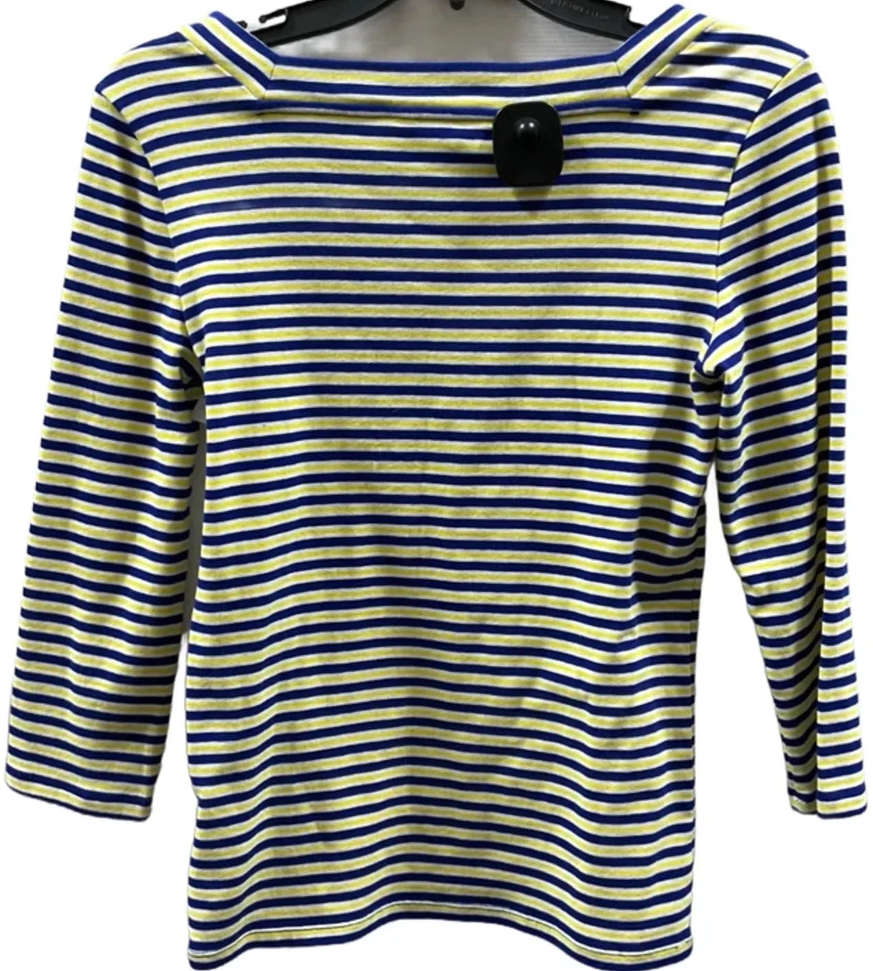 Top 3/4 Sleeve By Lauren By Ralph Lauren In Striped Pattern, Size: M