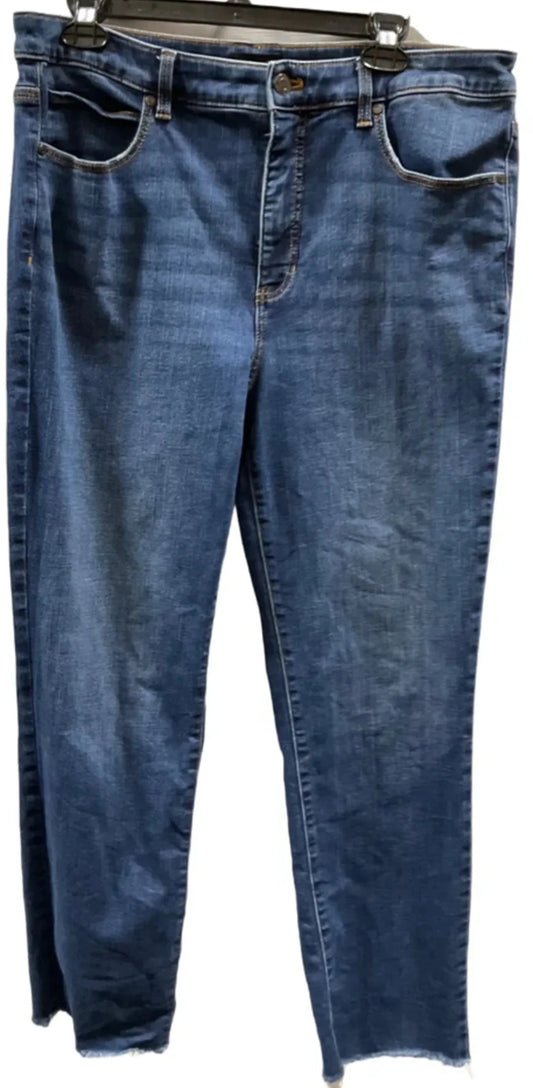 Jeans Straight By Talbots In Blue, Size: 12