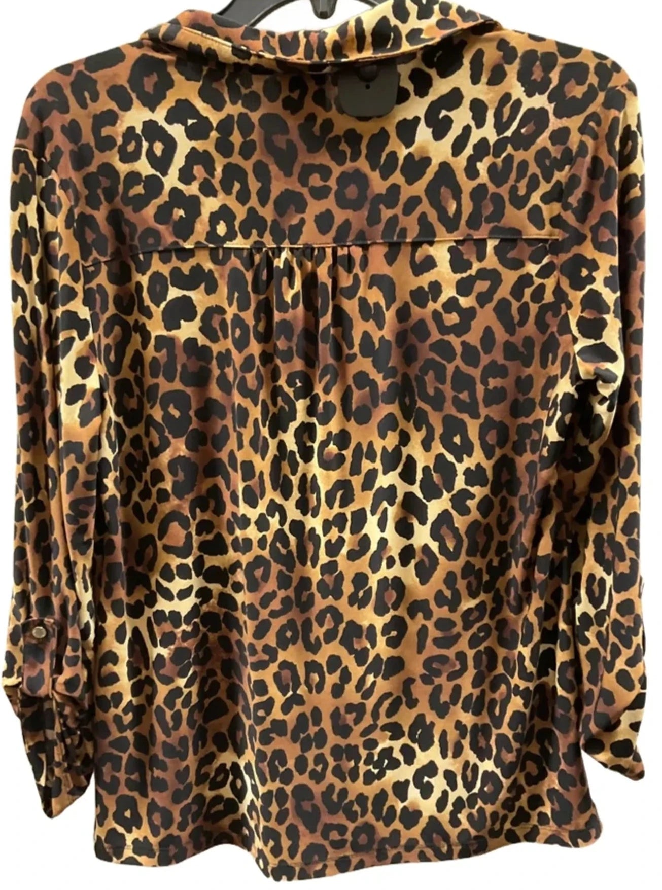 Top Long Sleeve By Anne Klein In Animal Print, Size: S