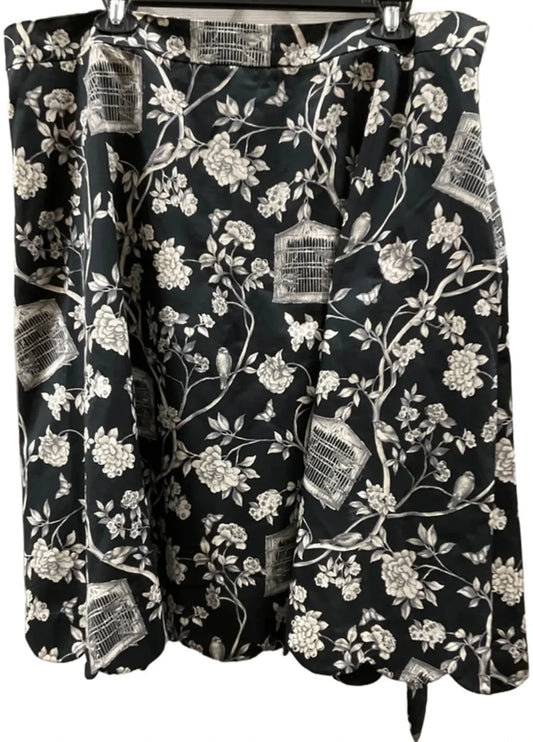 Skirt Midi By Talbots In Black, Size: 18