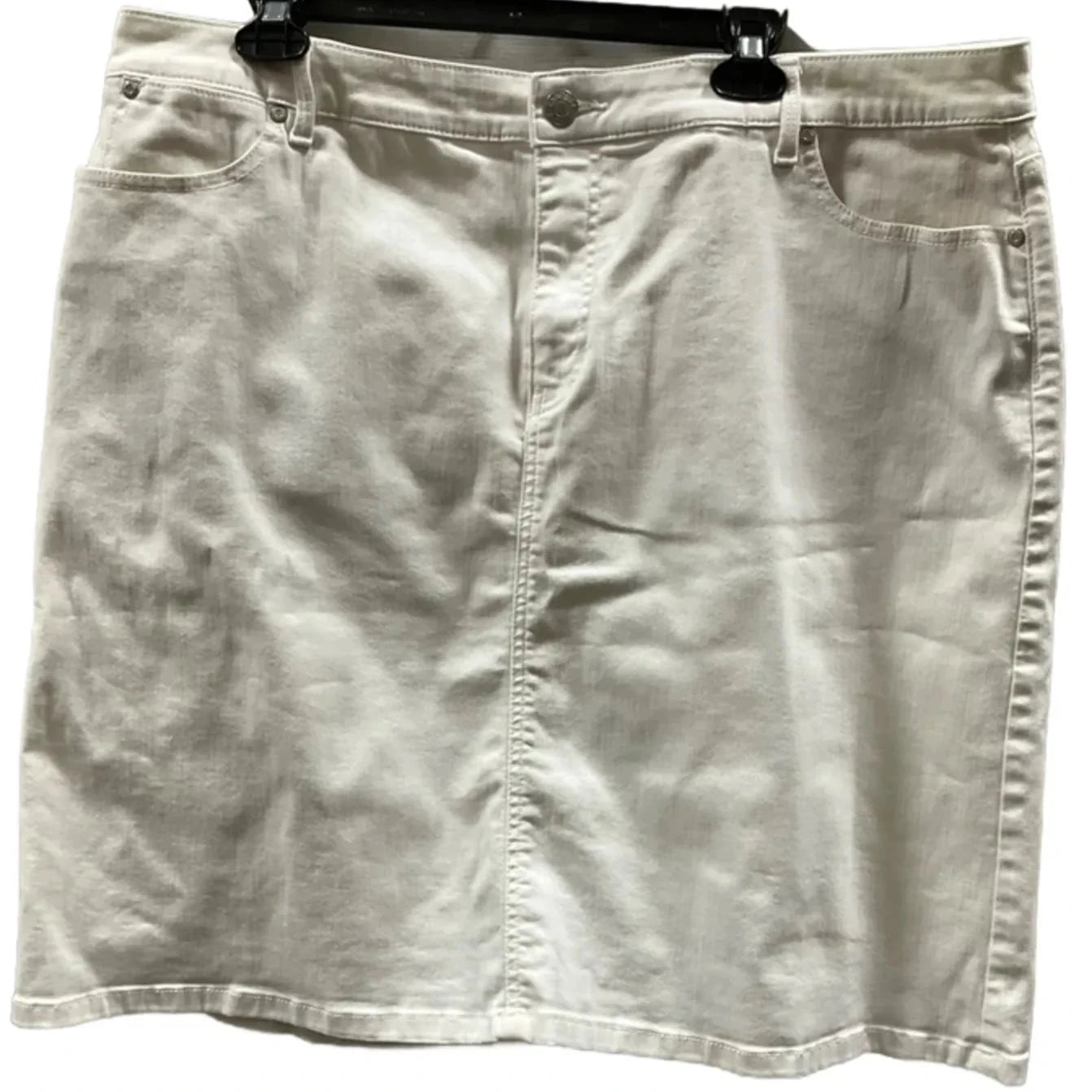 Skirt Midi By Talbots In White, Size: 16