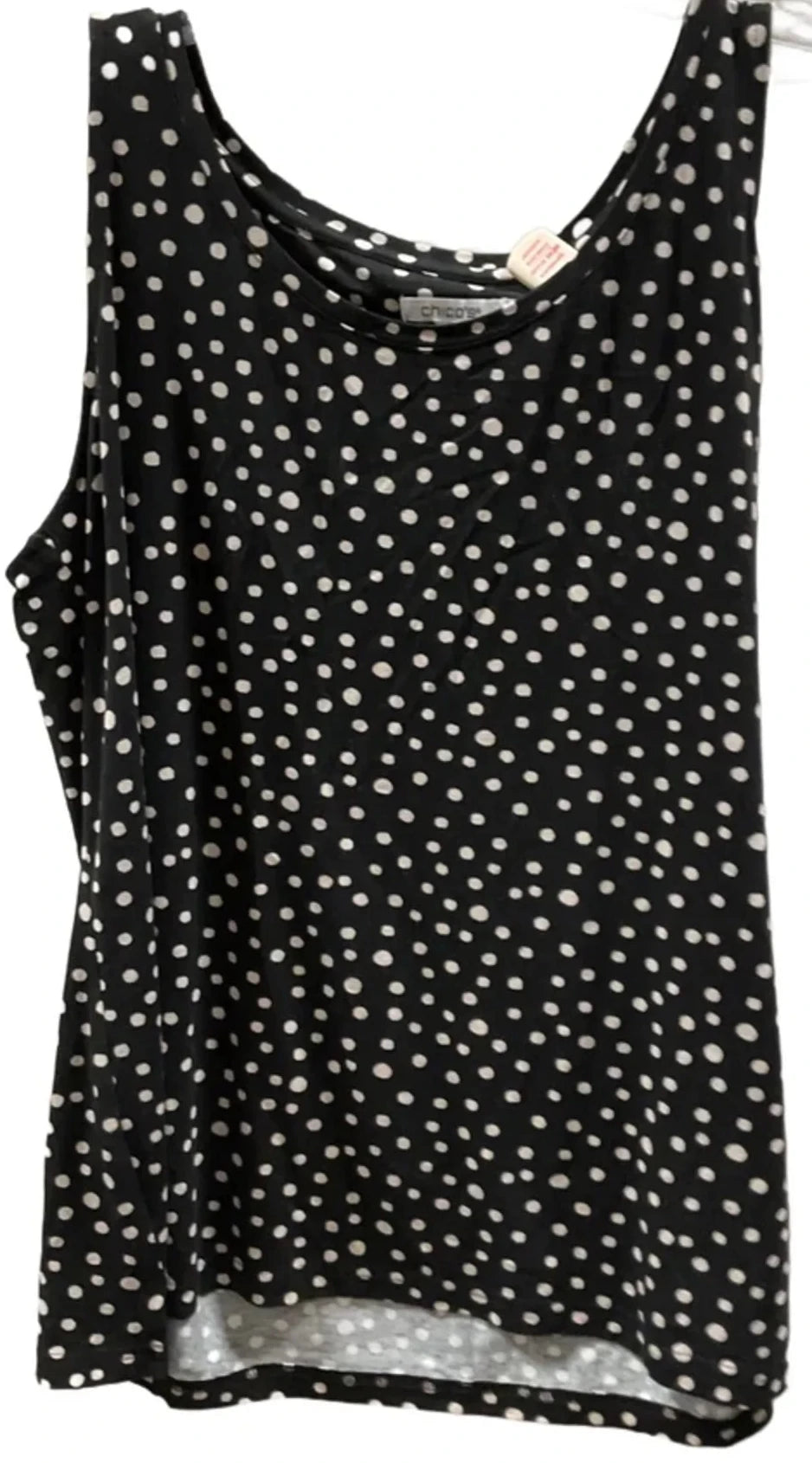 Top Sleeveless By Chicos In Black, Size: L