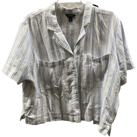 Top Short Sleeve By Buffalo David Bitton In White, Size: L