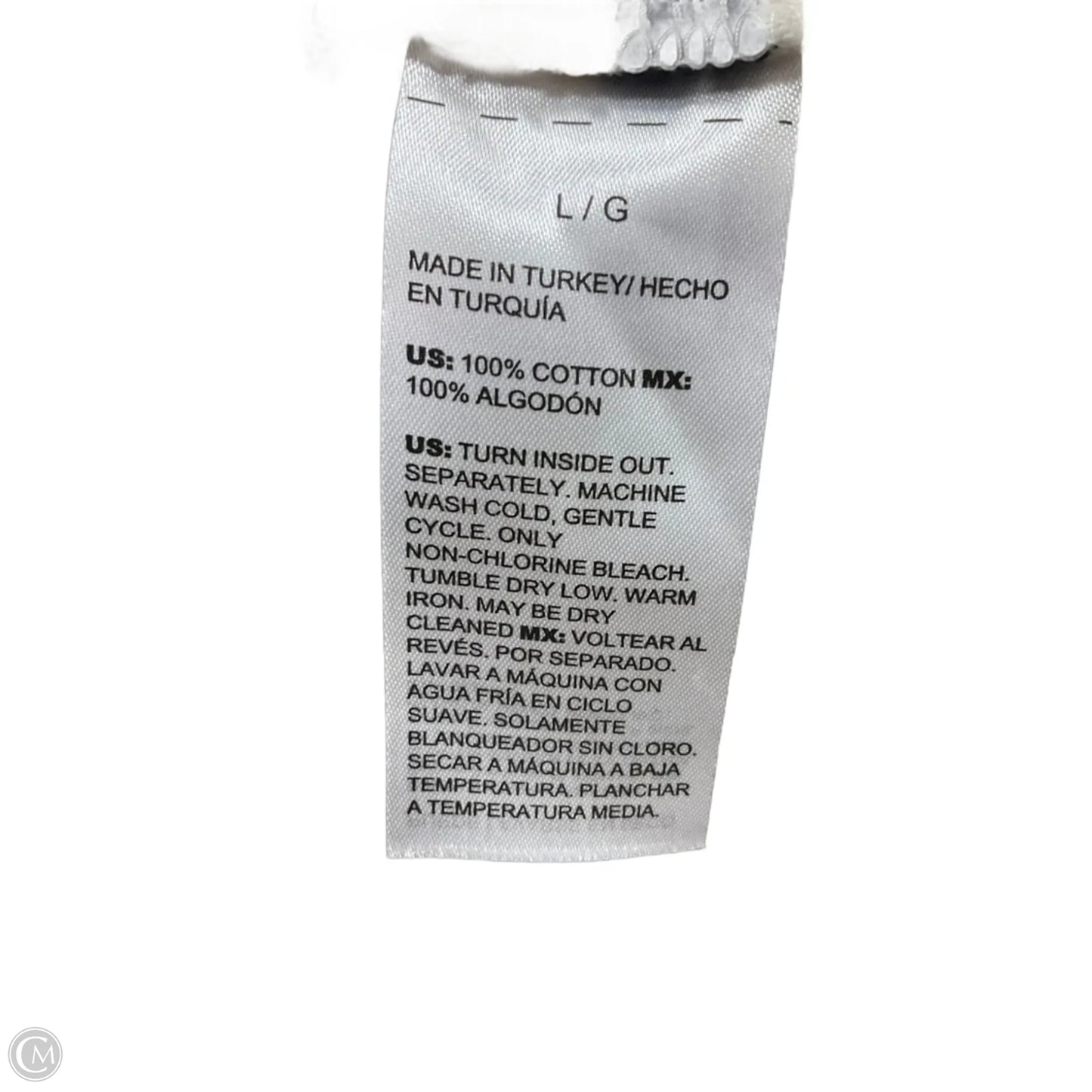 Top Long Sleeve By Chicos In Striped Pattern, Size: L