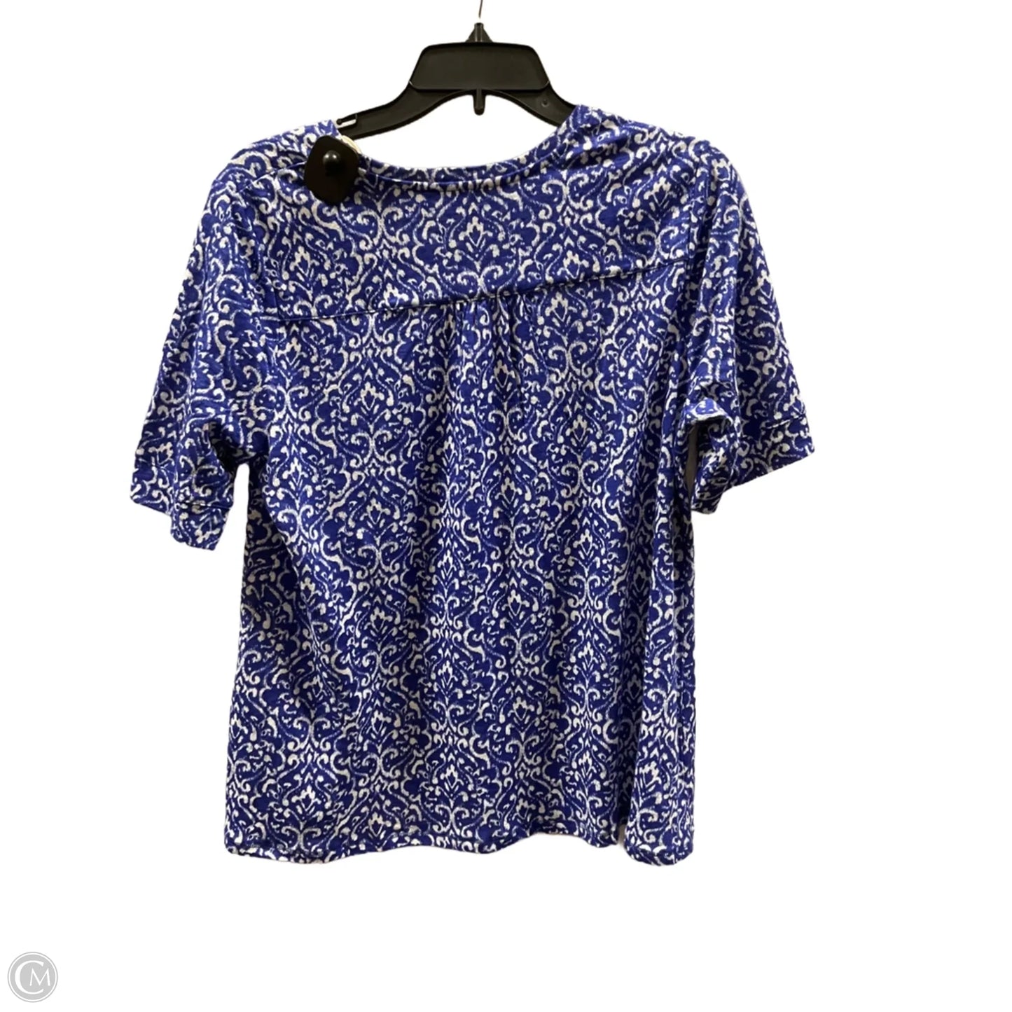 Top Short Sleeve By Chicos In Blue, Size: M
