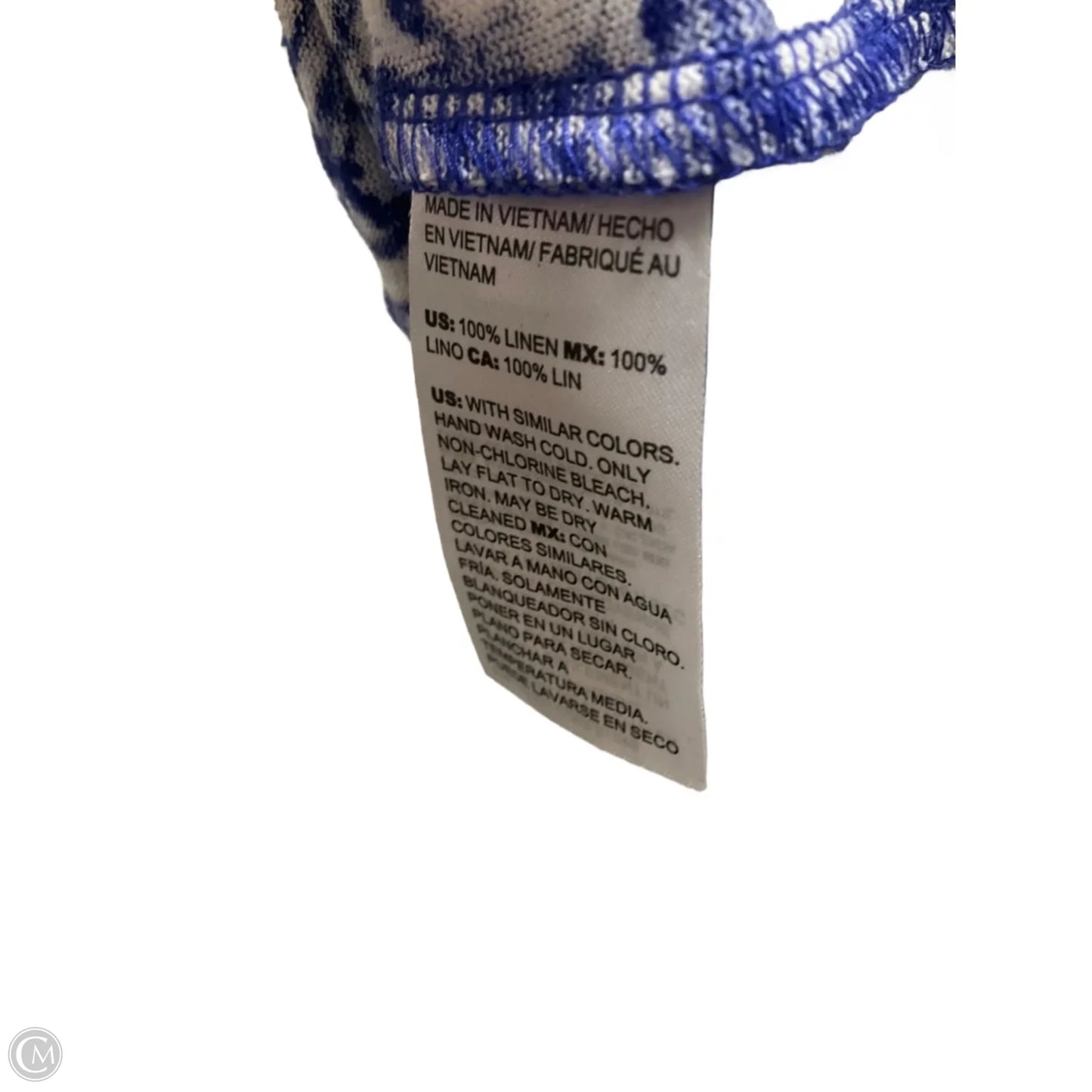 Top Short Sleeve By Chicos In Blue, Size: M