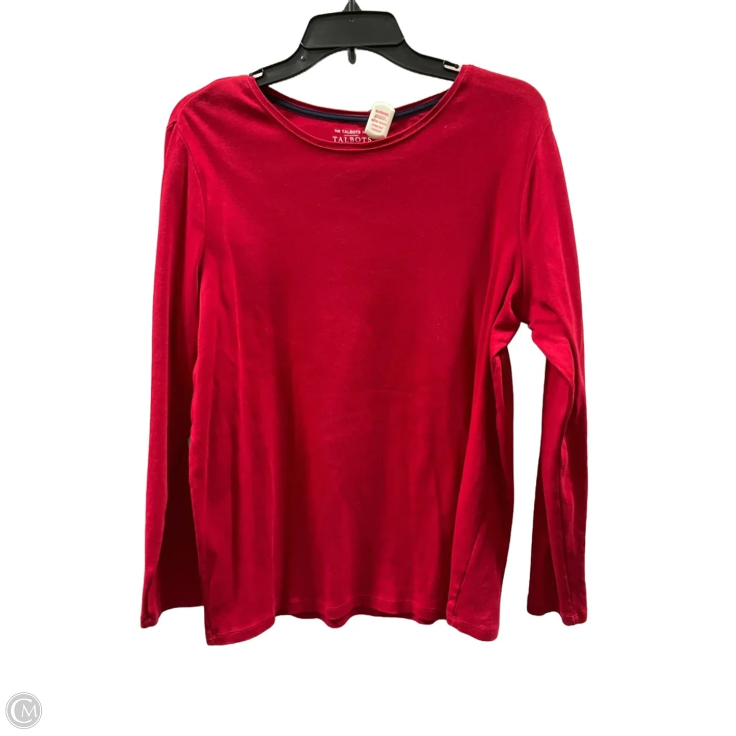 Top Long Sleeve Basic By Talbots In Red, Size: 1x