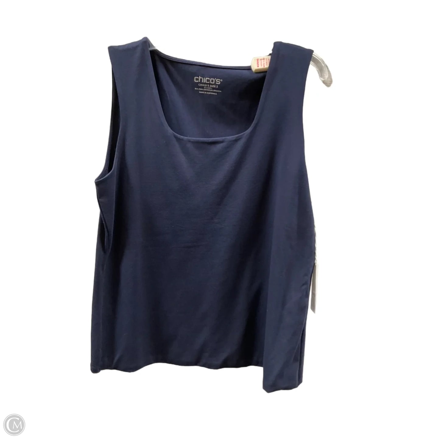 Top Sleeveless Basic By Chicos In Blue, Size: L