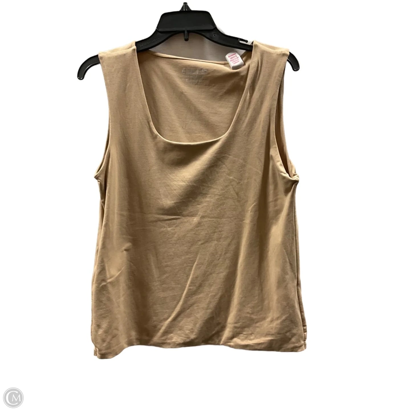 Top Sleeveless Basic By Chicos In Tan, Size: L
