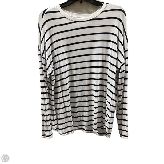 Top Long Sleeve By Gap In Striped Pattern, Size: L