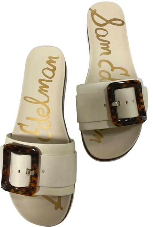 Sandals Heels Platform By Sam Edelman In White, Size: 8