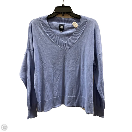 Top Long Sleeve By Gap In Blue, Size: L