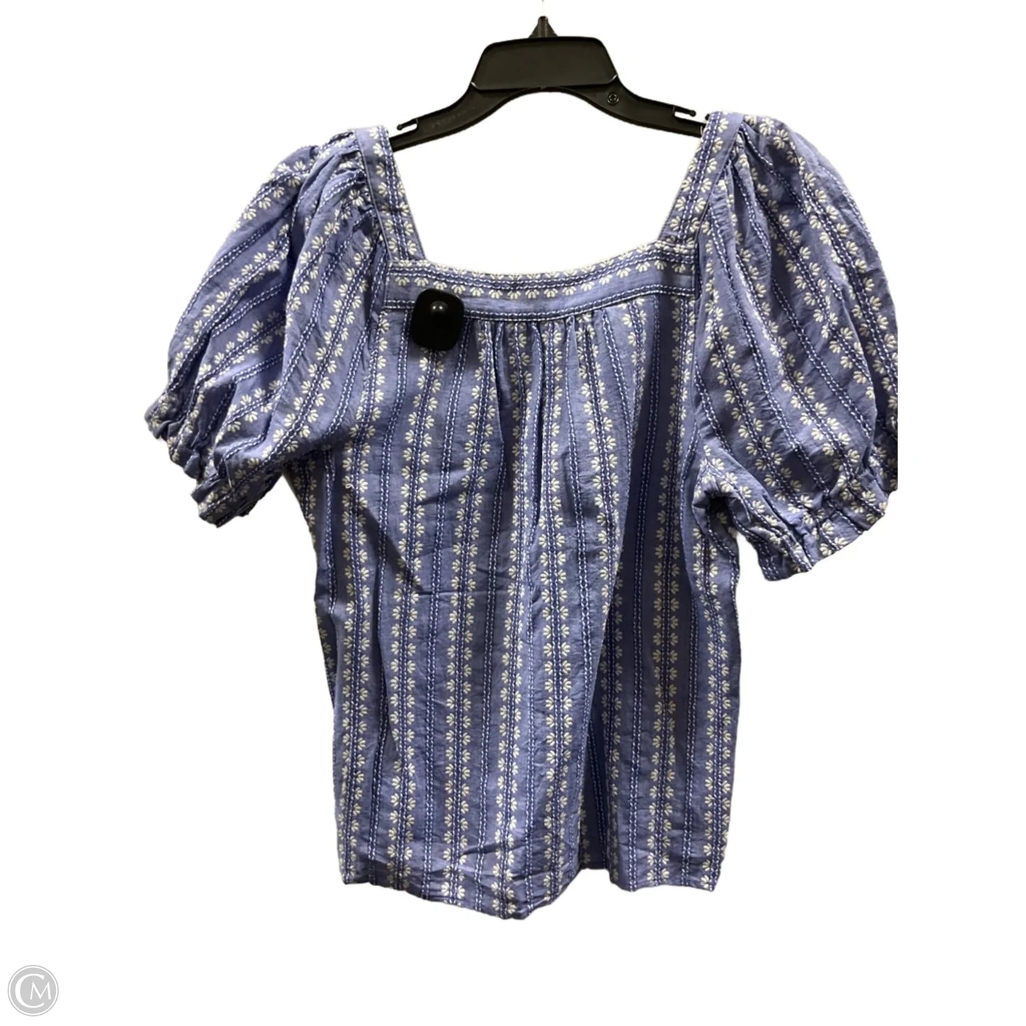 Top Short Sleeve By Loft In Blue, Size: M
