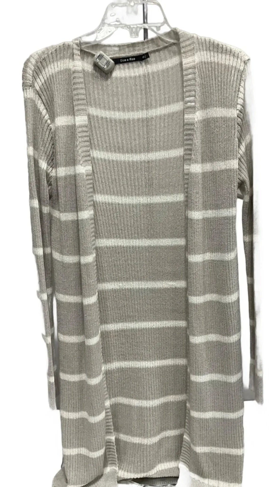 Sweater Cardigan By Doe & Rae In Grey, Size: S