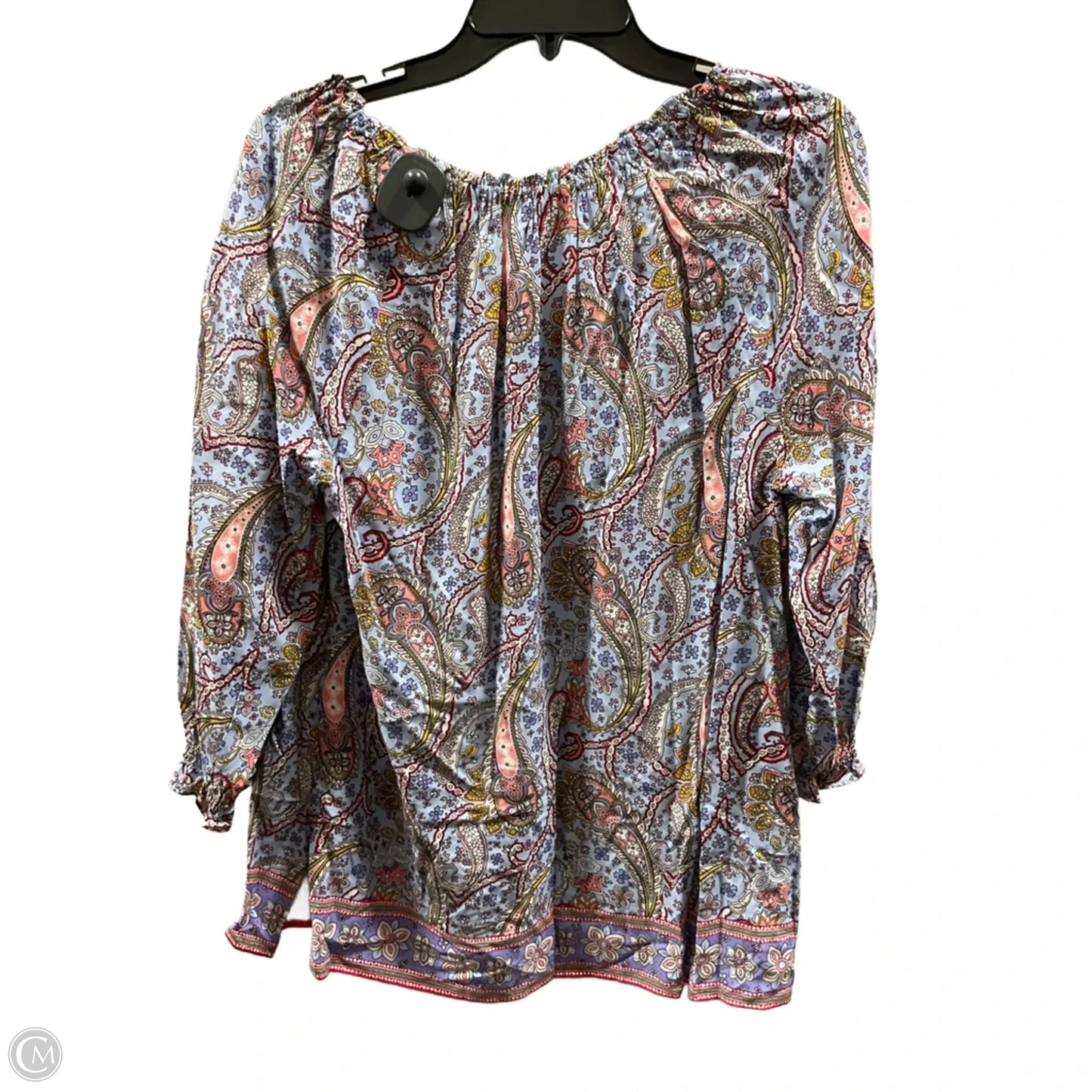 Top Long Sleeve By Talbots In Blue, Size: M