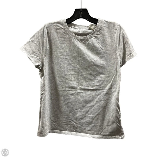 Top Short Sleeve Basic By Banana Republic In Grey, Size: M