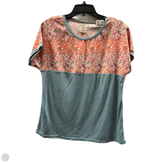 Top Short Sleeve By Cmc In Blue, Size: M