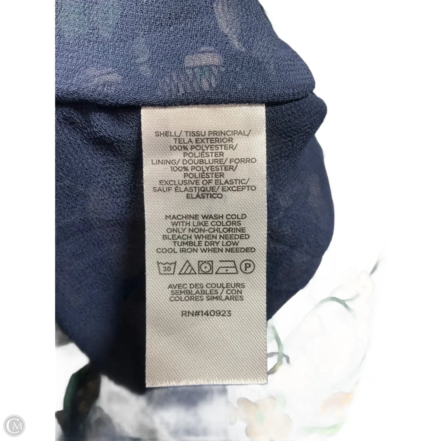 Top Sleeveless By Loft In Navy, Size: M