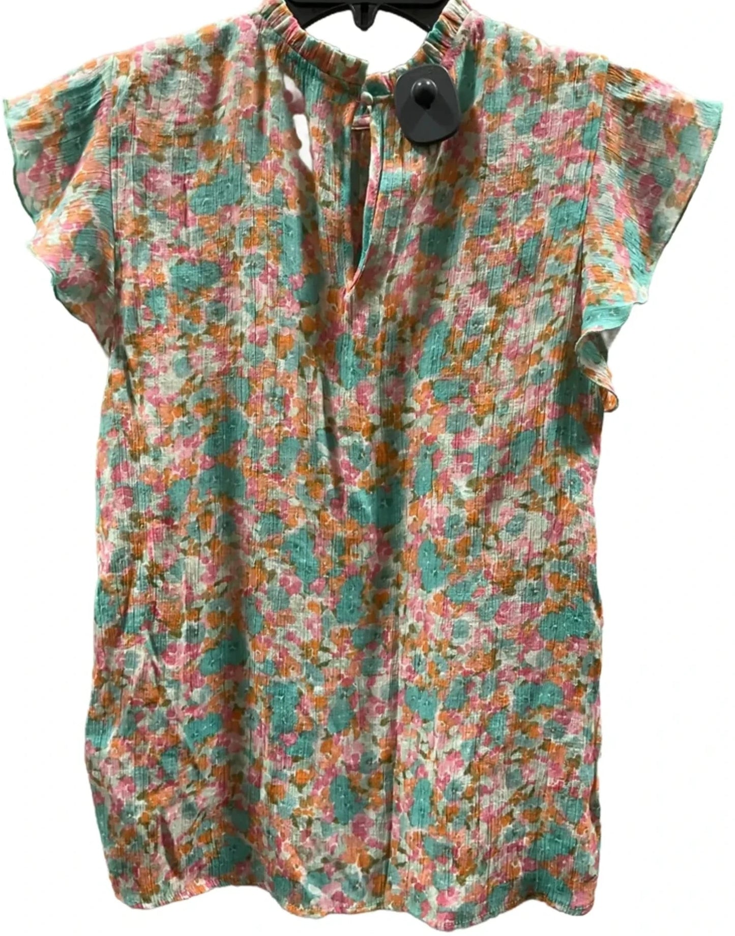 Top Short Sleeve By Nanette By Nanette Lepore In Floral Print, Size: L