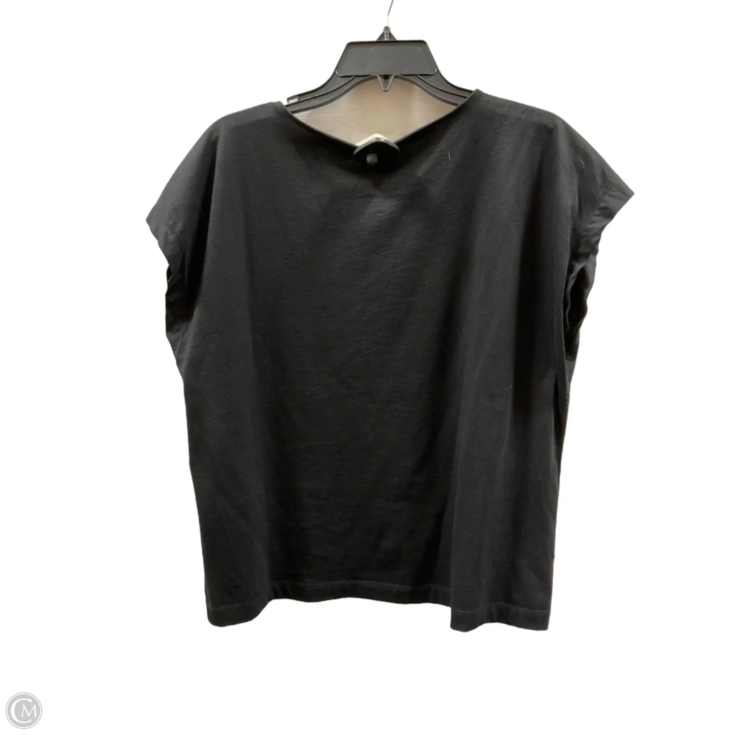 Top Short Sleeve Basic By Loft In Black, Size: L