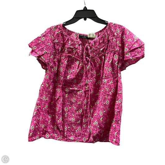 Top Short Sleeve By Lane Bryant In Purple, Size: 1x
