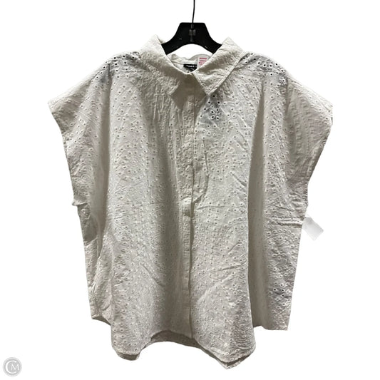Top Short Sleeve By Torrid In White, Size: 2x