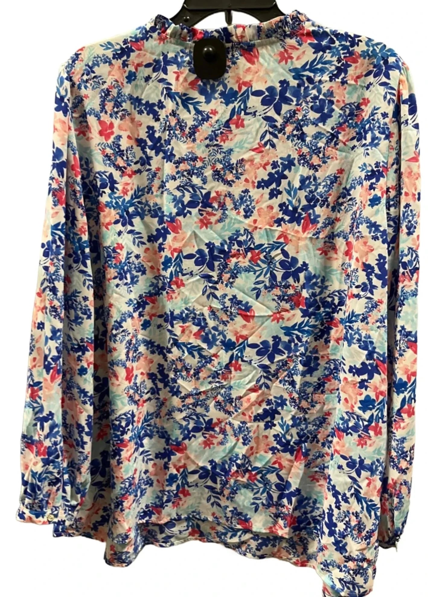 Top Long Sleeve By Talbots In Blue, Size: 2x