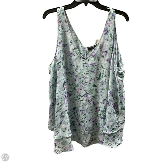 Top Sleeveless By Lane Bryant In Blue, Size: 1x