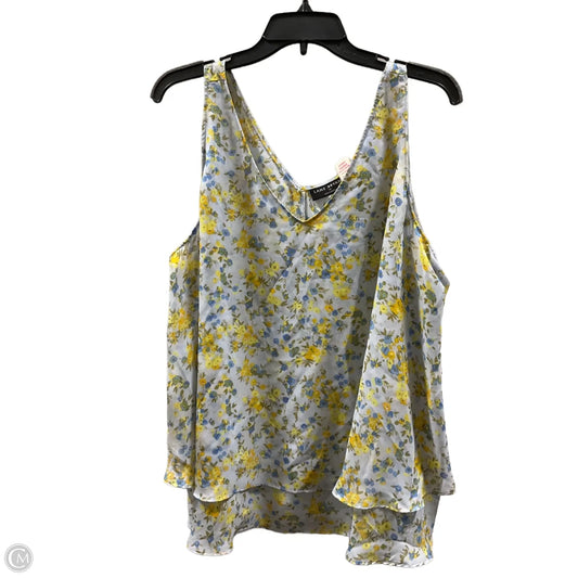 Top Sleeveless By Lane Bryant In Blue, Size: 1x