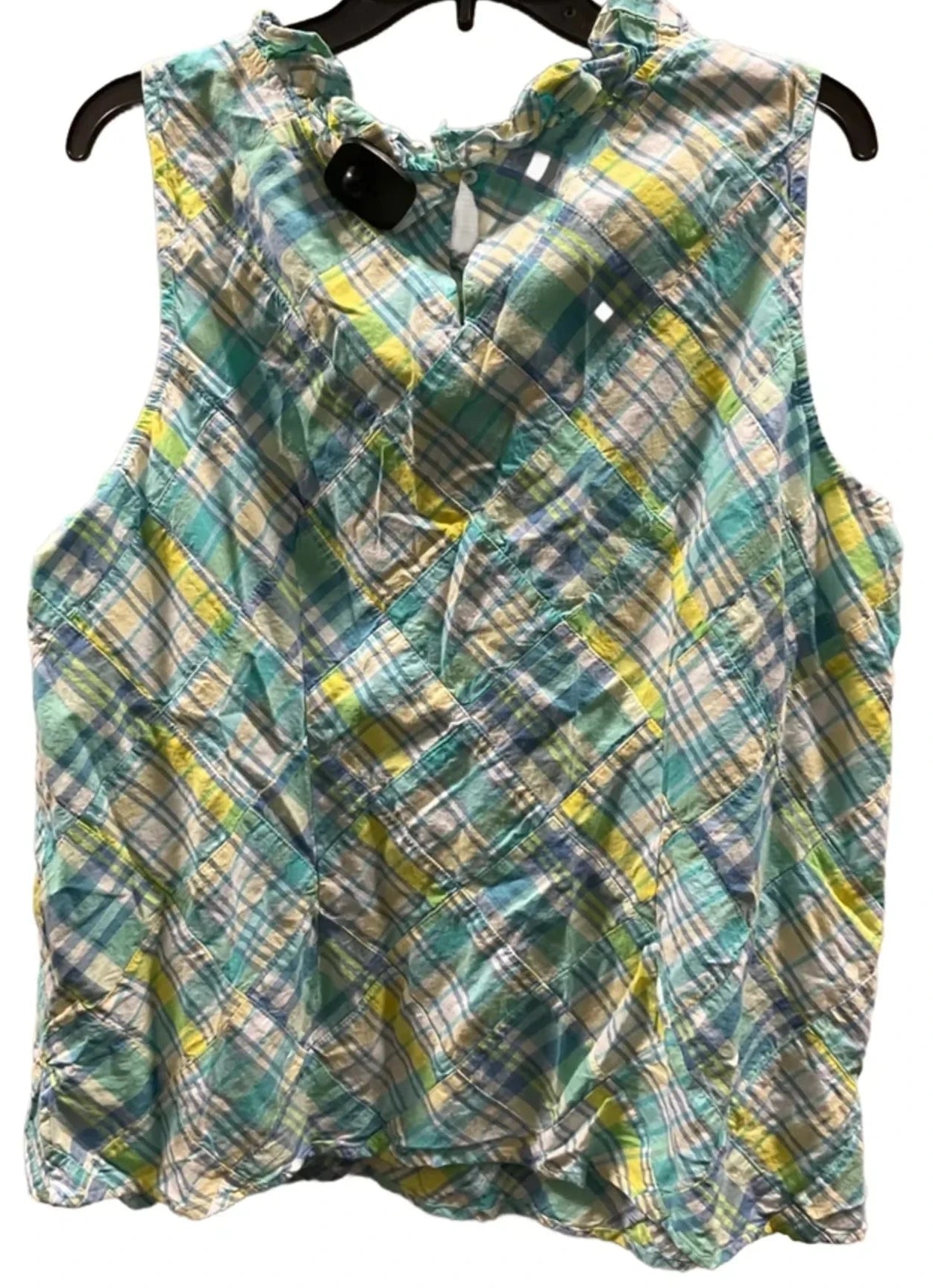 Top Sleeveless By Talbots In Blue, Size: 2x