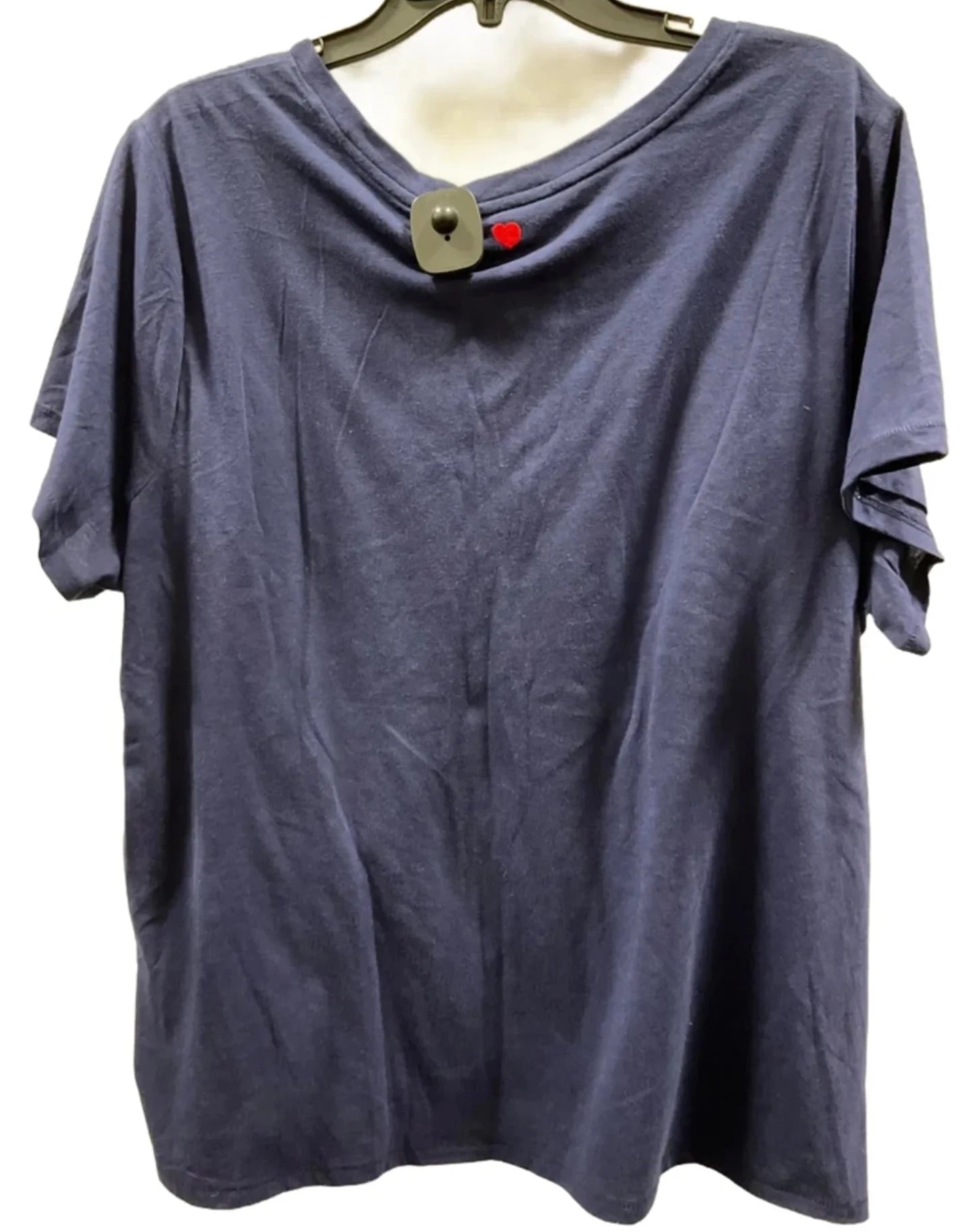 Top Short Sleeve By Lane Bryant In Blue, Size: 2x