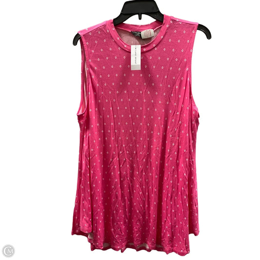 Top Sleeveless By Lane Bryant In Pink, Size: 1x
