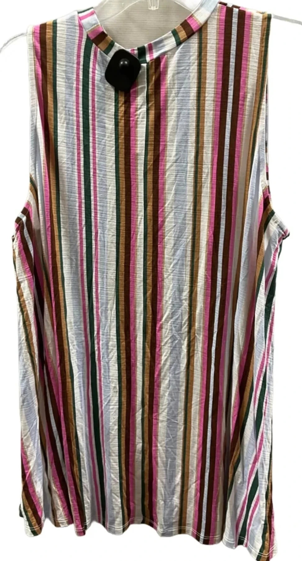 Top Sleeveless By Lane Bryant In Striped Pattern, Size: 1x