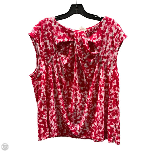 Top Sleeveless By Calvin Klein In Pink, Size: 2x