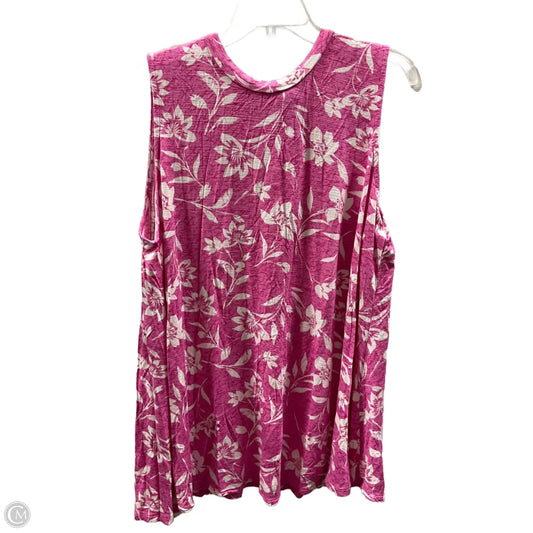 Top Sleeveless By Lane Bryant In Pink, Size: 2x
