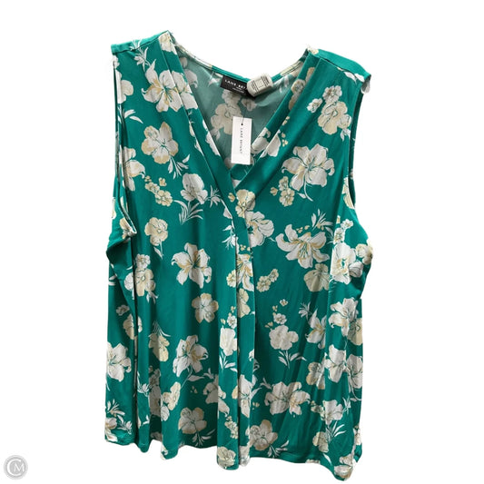 Top Sleeveless By Lane Bryant In Green, Size: 1x