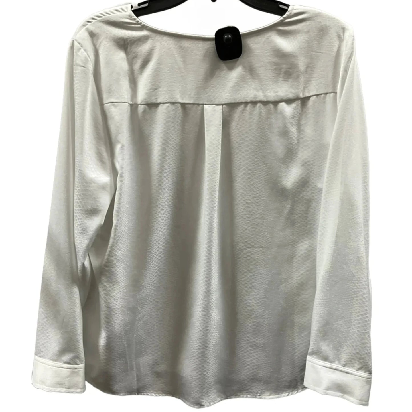 Top Long Sleeve By Chicos In White, Size: L