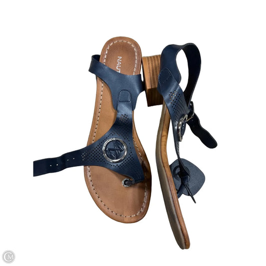Sandals Flats By Nautica In Navy, Size: 7.5