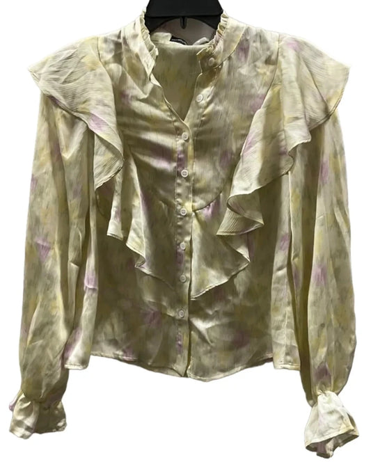 Top Long Sleeve By Cmc In Green, Size: Xs