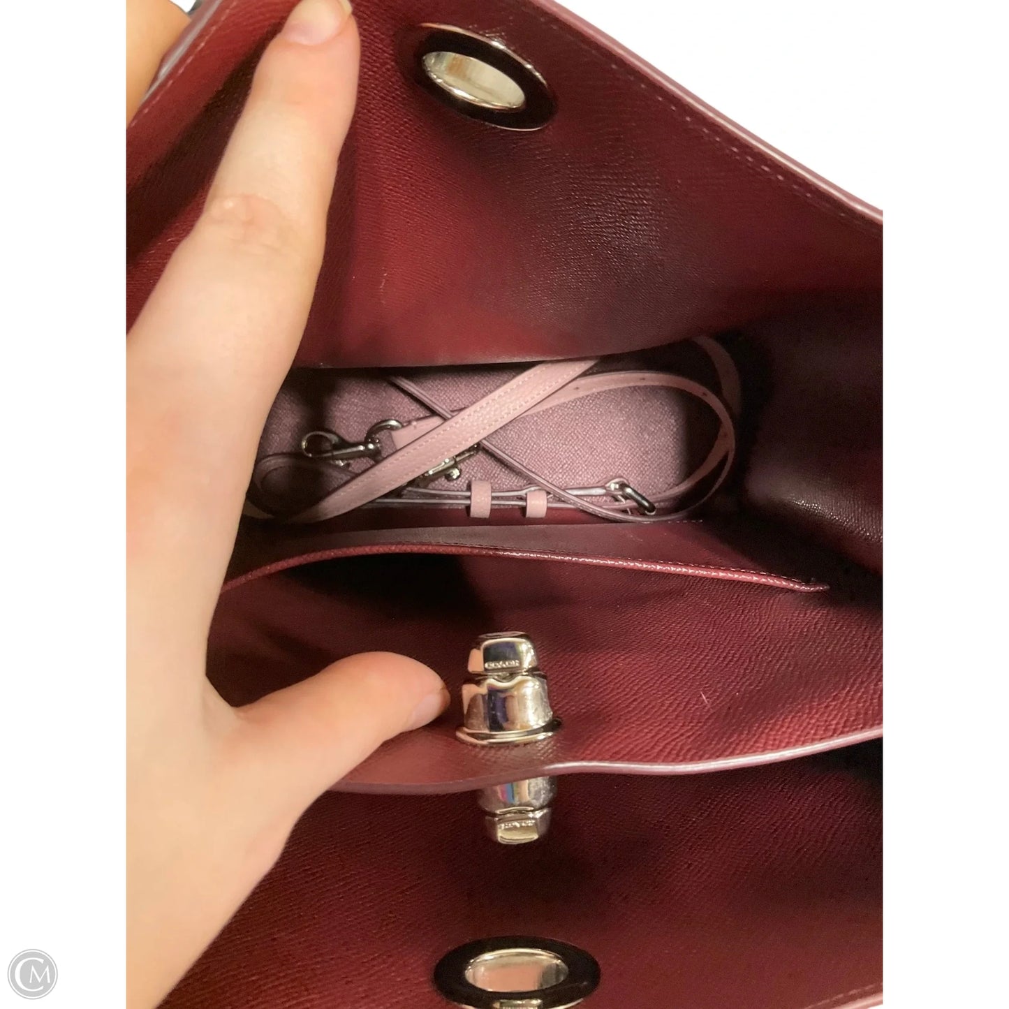 Handbag Designer By Coach, Size: Large