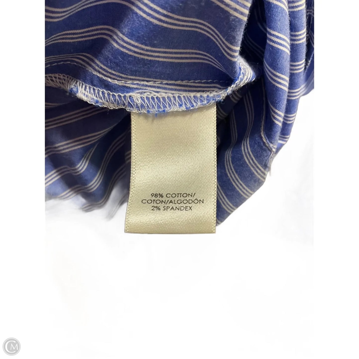 Top Long Sleeve By Ann Taylor In Blue, Size: S