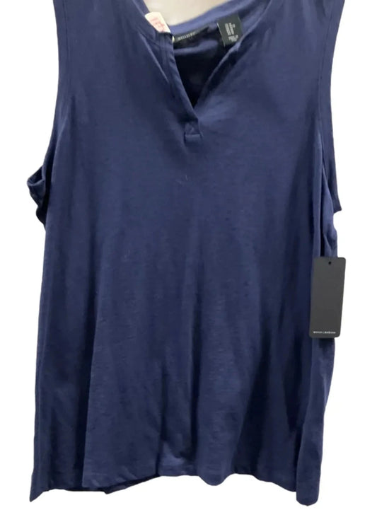 Top Sleeveless By Mercer And Madison In Navy, Size: M
